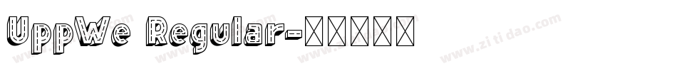 UppWe Regular字体转换